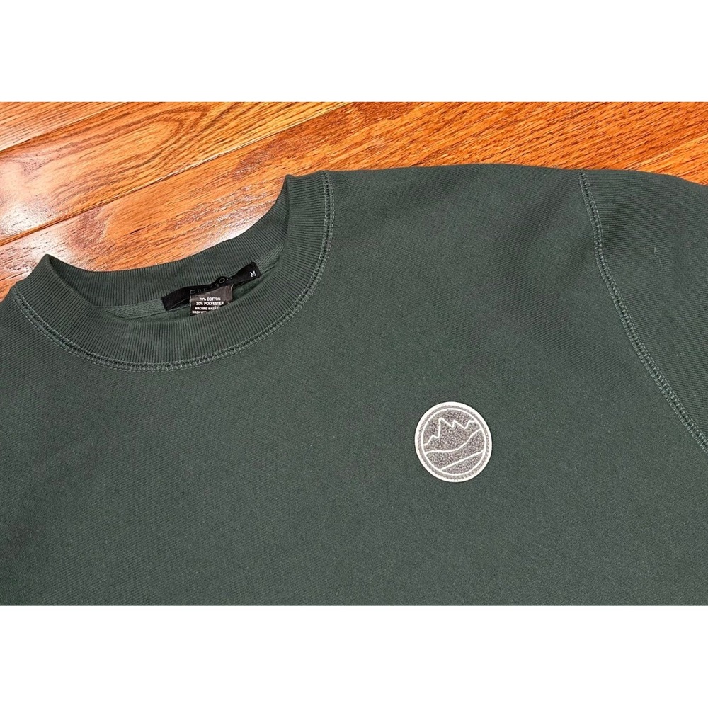 Greyson Tributary Golf Club Teton Valley Crewneck Sweatshirt Mens Medium Green - Picture 3 of 11
